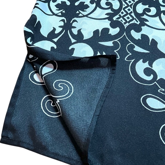 CHICO’S Easy Care Poly Geometric Print Tunic Top Sz 16 - Picture 8 of 12